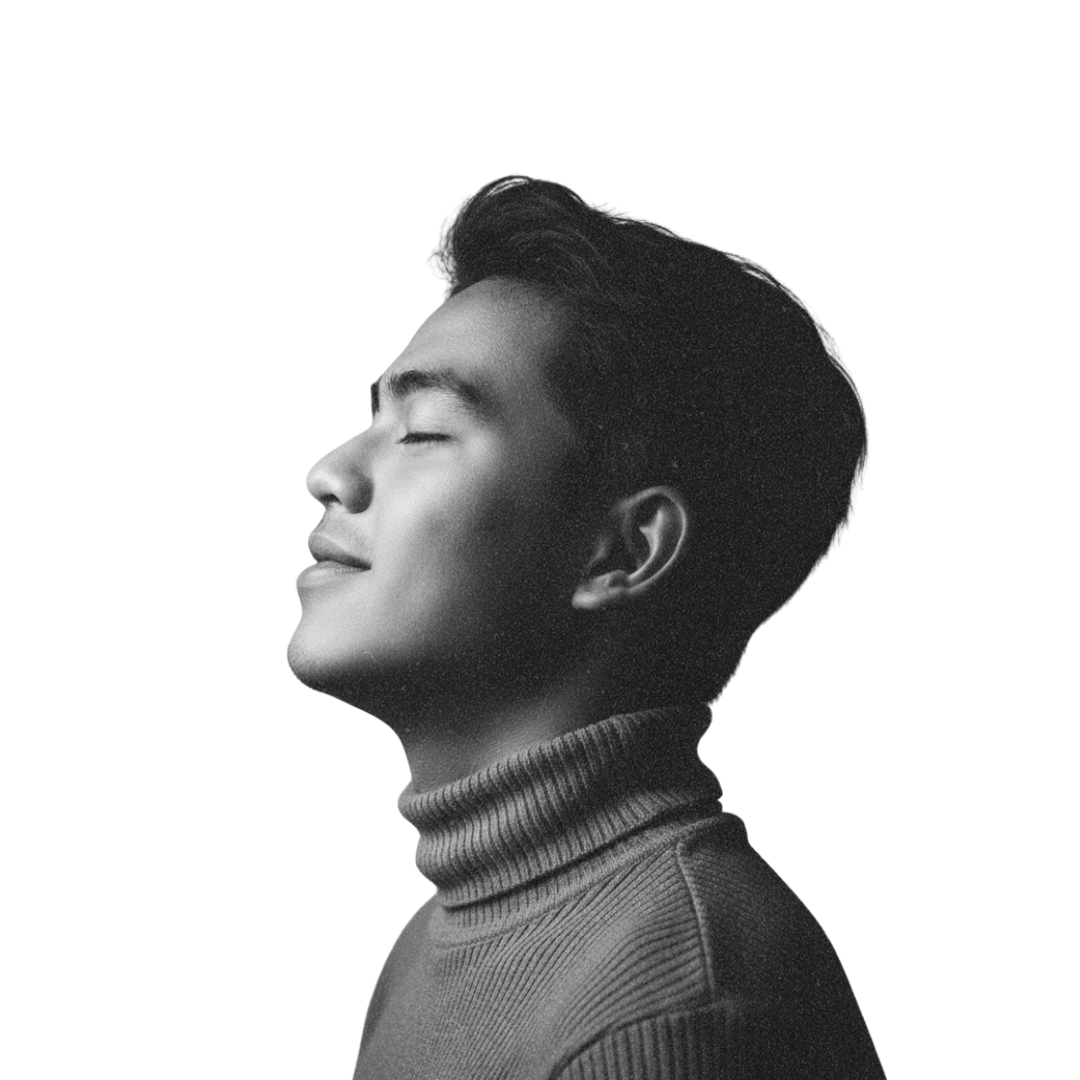 Side-profile portrait of Jude Hannigan